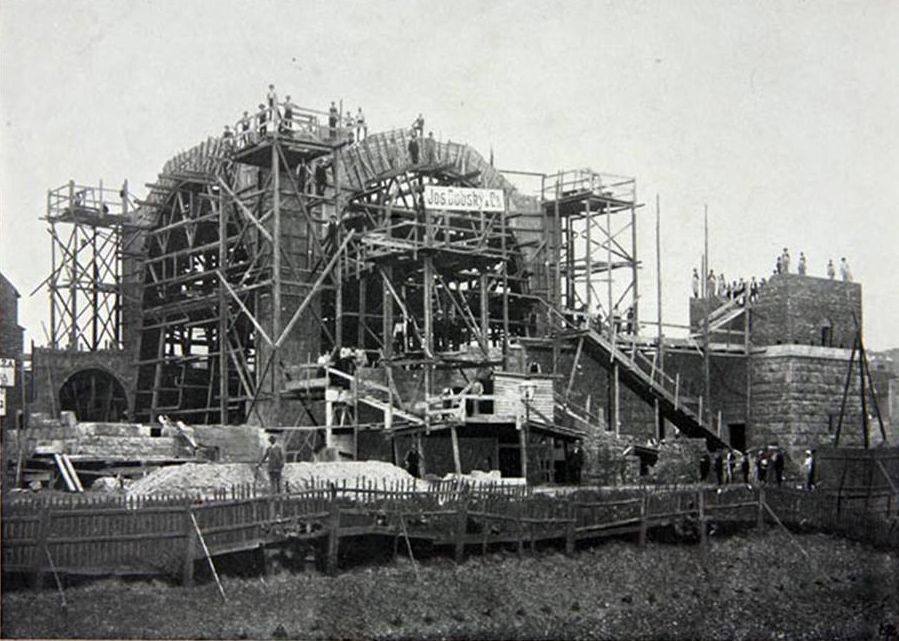 Crkva sv. Blaža u izgradnji 1912. godine